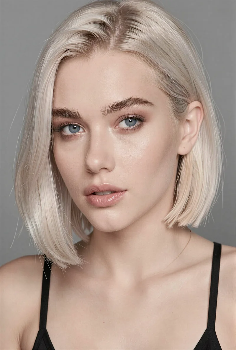 Published blonde AI influencer post